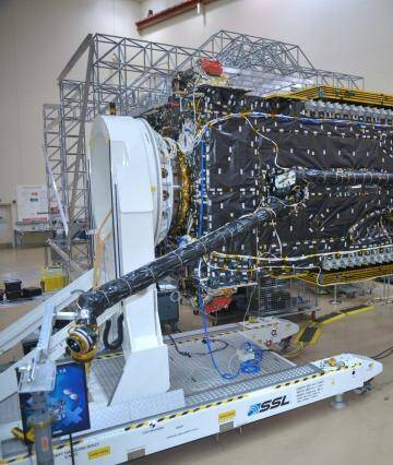 Another view of the NBN satellite being built. Photo: Supplied