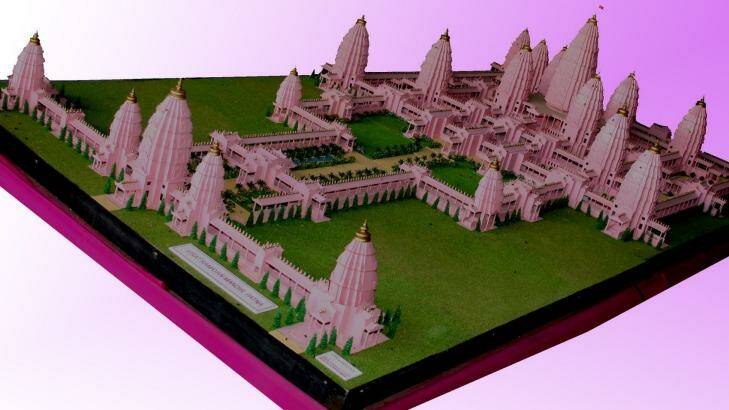 A diagram of the proposed Viraat Ramayan Mandir temple in Bihar, India. Photo: Supplied
