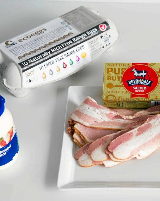 Manu's fridge staples include eggs, Devondale butter, streaky bacon and cream. Photo: Edwina Pickles