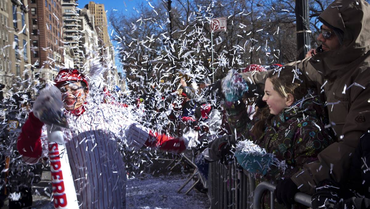 Scenes from the annual Macy's Thanksgiving Day Parade on November 28, 2013 in New York City. Photo: GETTY IMAGES