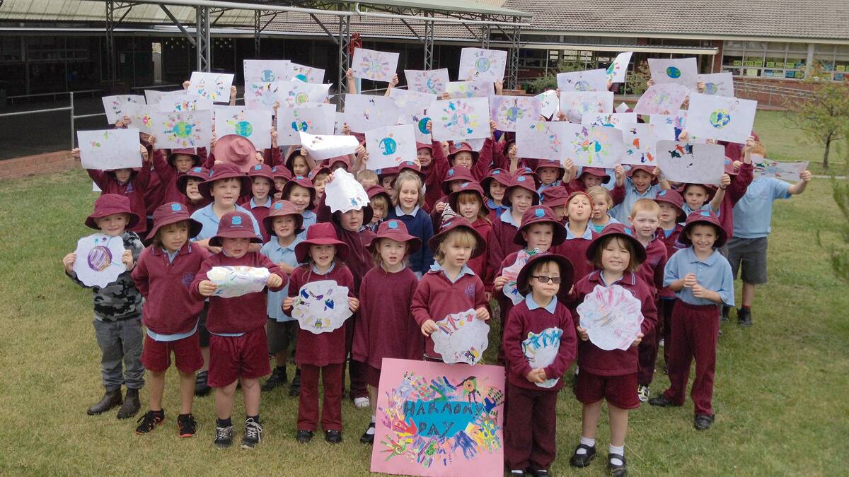Bombala Public School students enthusiastically took part in the Harmony Day celebrations. 
