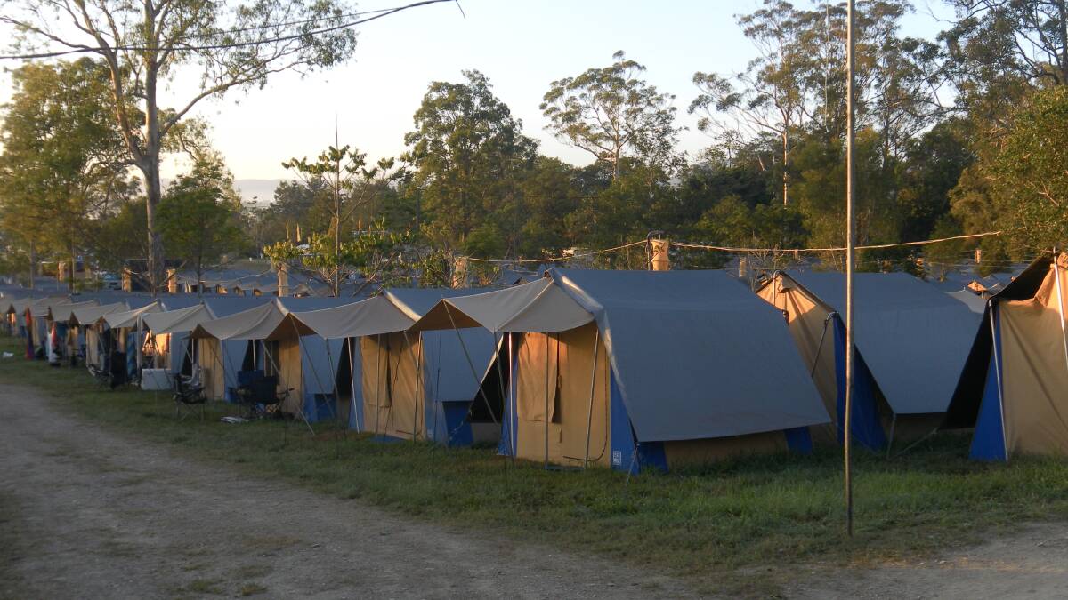 Tent cities have been used at other events including the Bathurst 1000 car races.
