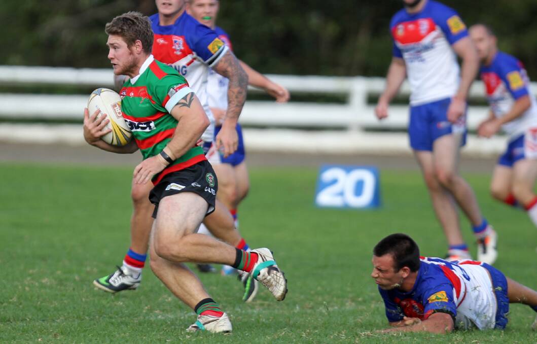 TIME TO SHINE: Jamberoo Superoos centre Josh Saunders will be hoping for a big game as his side looks to bounce back on Sunday. Photo: DAVID HALL 