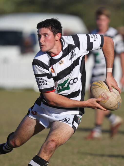 FLOGGING: Five-eighth Josh Ingold was the Berry Magpies lone try-scorer in their 64-4 shellacking at the hands of the Gerringong Lions on Sunday. Photo: DAVID HALL  