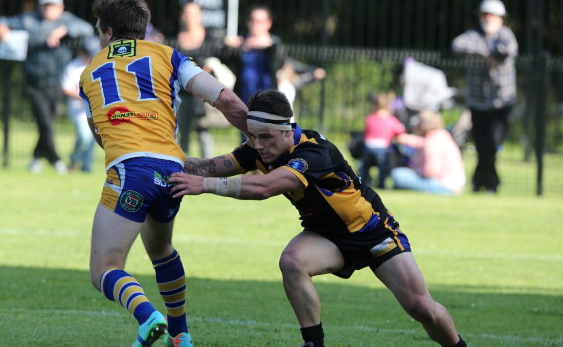 HIGH HOPES: Nowra-Bomaderry Jets second rower Ryan James in action during the Group 7 grand final. 