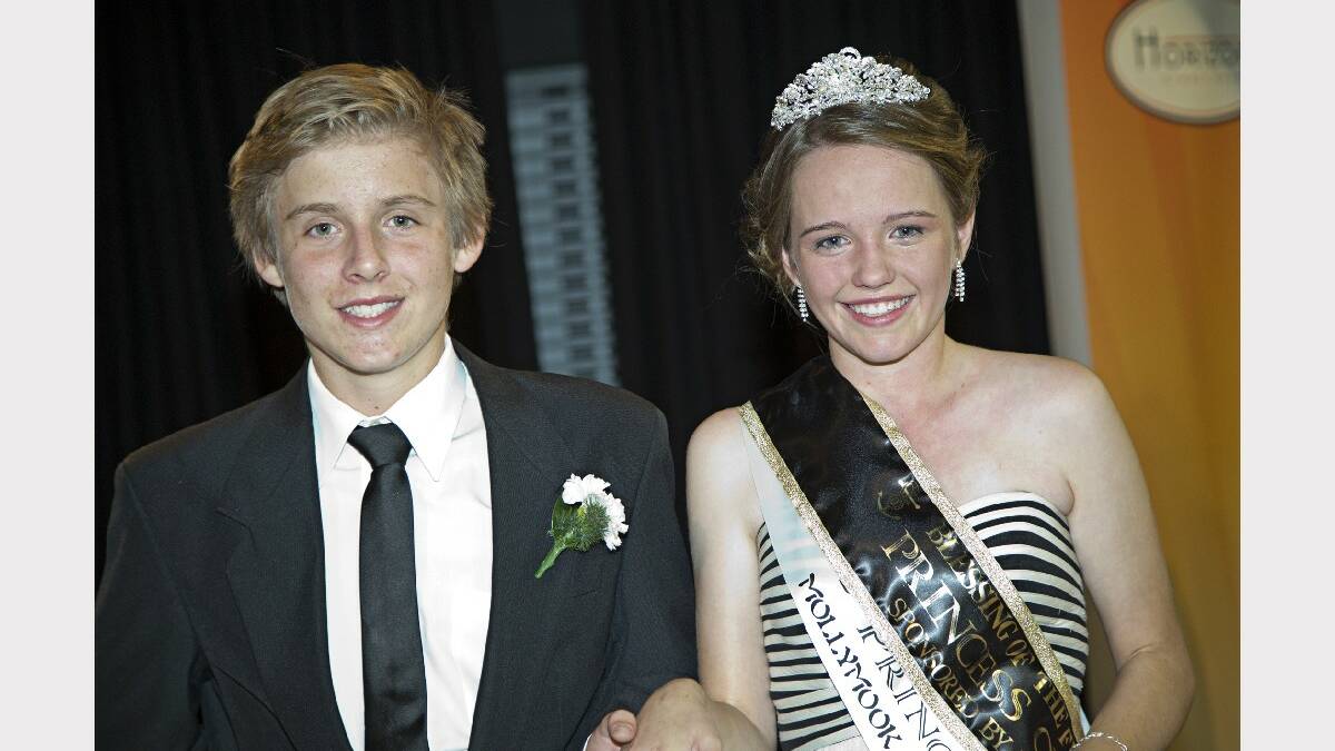 ULLADULLA: After being overcome with emotion after she was named this year’s Blessing of the Fleet Princess, Milton teenager Lilly Hatwell quickly composed herself and was all smiles when photographed with partner Nathan O’Neill. Photo: BOB MILO, InSight Fotographics.