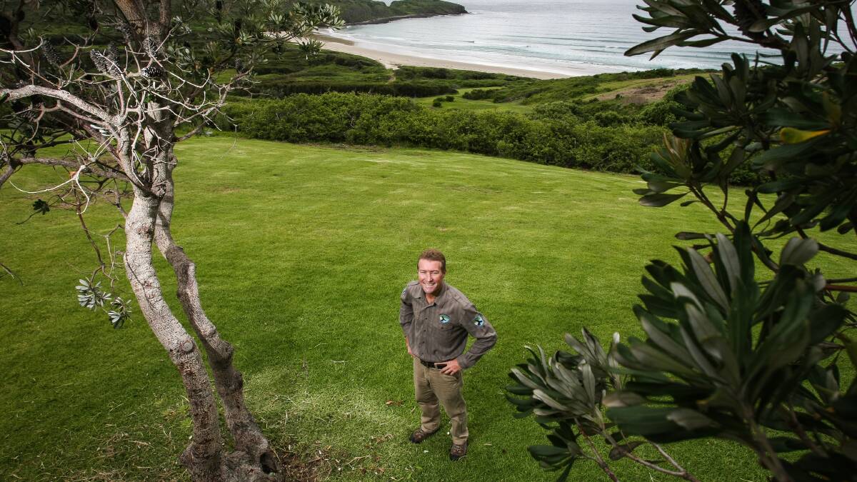 KIAMA: Killalea State Park manager Nathan Cattell has some big plans for the park, and is also working on a new plan of management. Picture DYLAN ROBINSON 