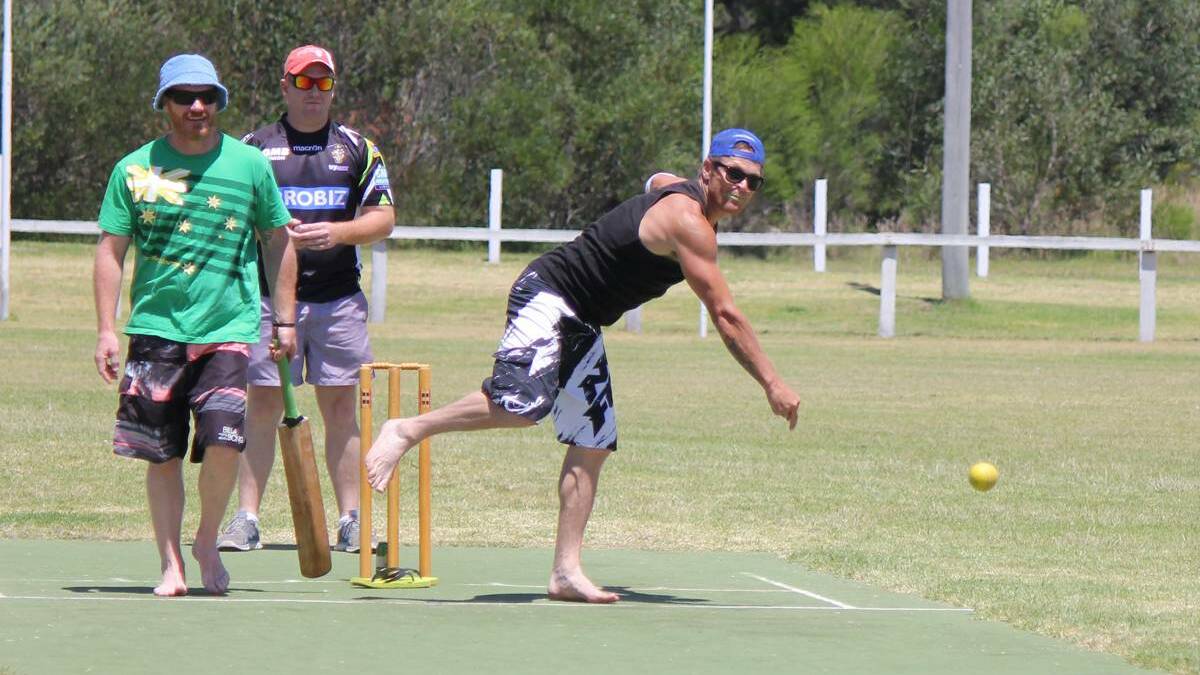 EDEN: Action from the Australia Day cricket in Eden.  
