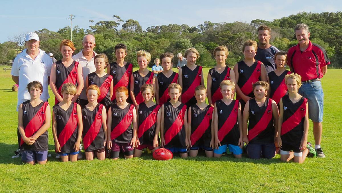 MERIMBULA: The selected Imlay Bombers junior AFL team which will travel to compete in regional carnivals after trials last week.  