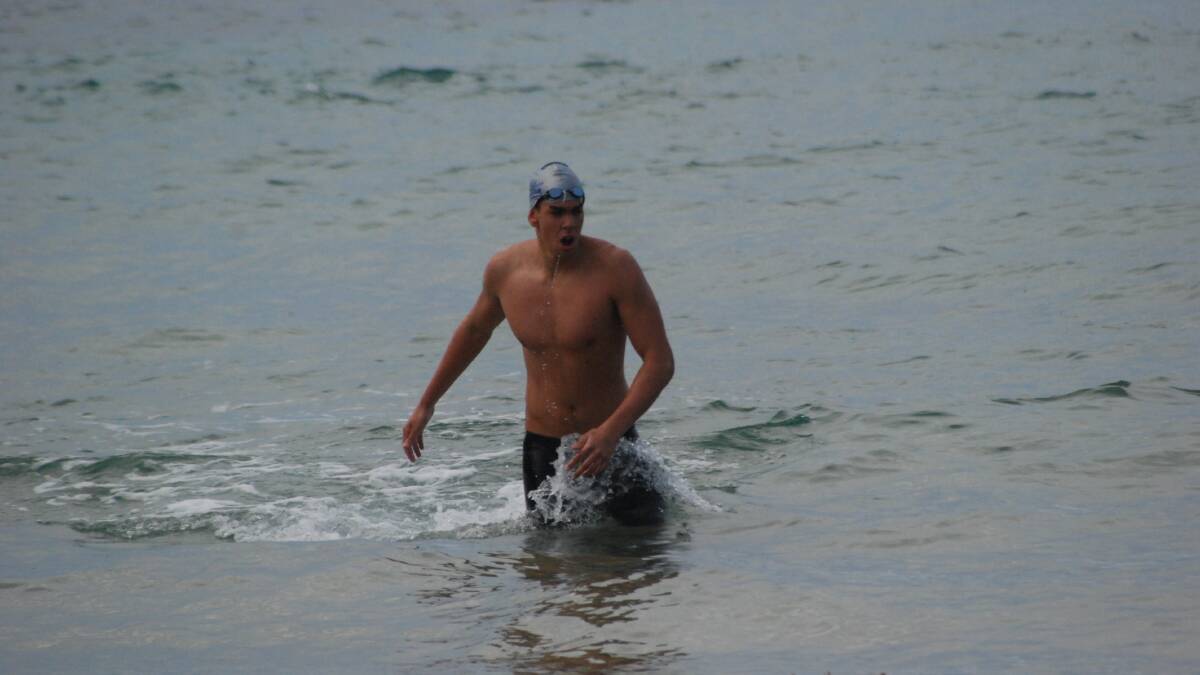 BROULEE: Dylan Appelqvist of Canberra won his third consecutive opens title at the Broulee Bay to Breakers Ocean Swim on Sunday.  