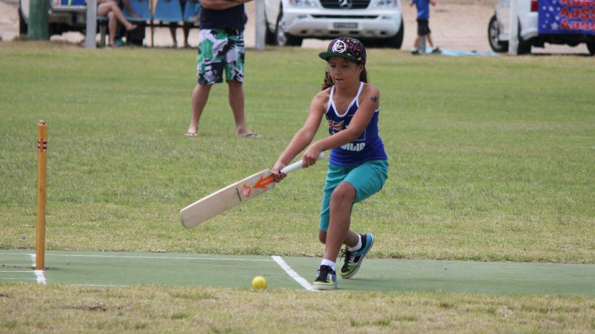 EDEN: Action from the Australia Day cricket in Eden. 