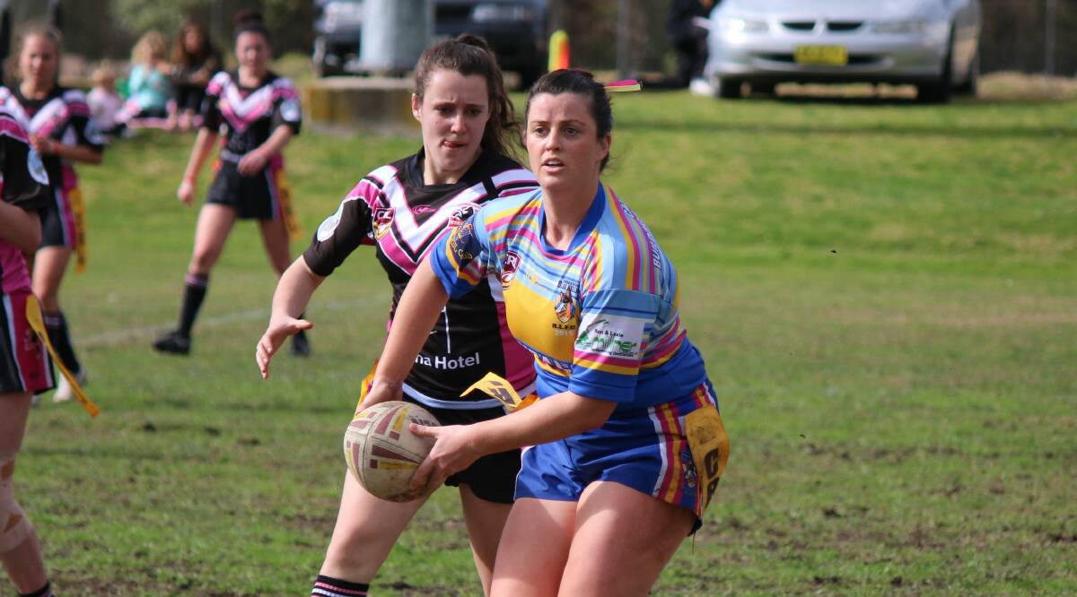 Monique Ingram fought hard against the Cooma Fillies. 
