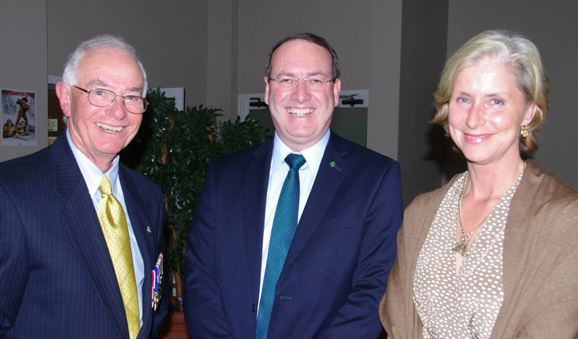The Bombala RSL Sub-Branch’s Rob Letts enjoyed Saturday evening with MP Peter Hendy and Anne Maslin. 