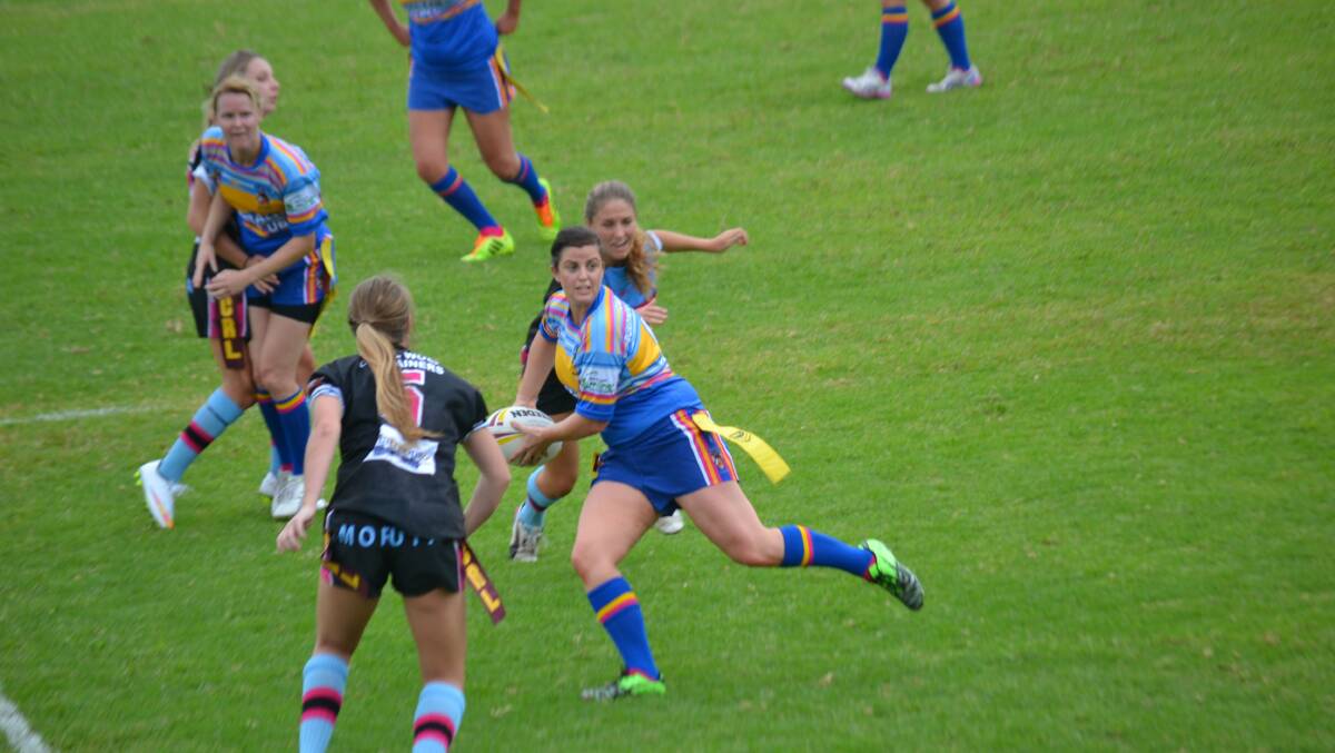 Monique Ingram helped the High Heelers pick up a stunning 46-0 victory against Moruya. 