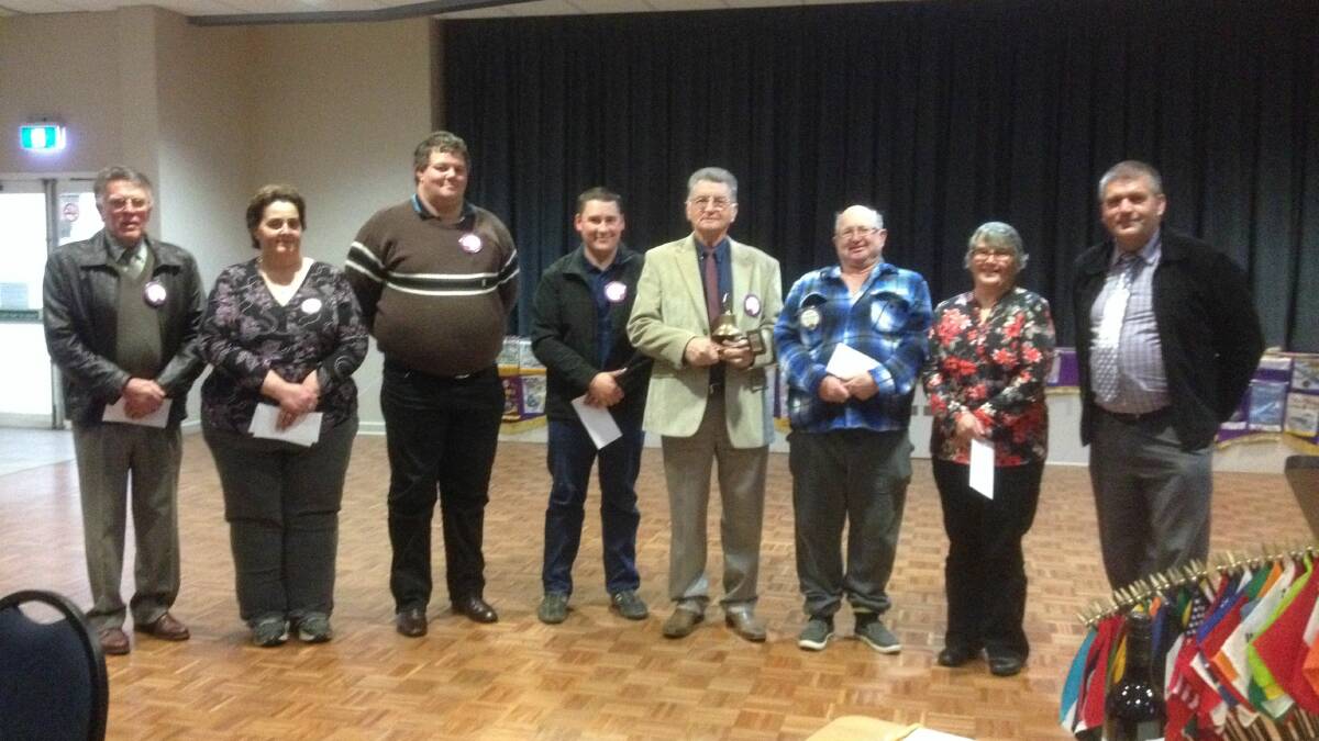 The new Bombala Lions Club Board for 2015/16; Murray Garnock, Ann Thompson, Peter Williamson, Nathan Marks, Graham Hampshire, Charlie Thompson, Clare Trevanion and Colin Green.
 