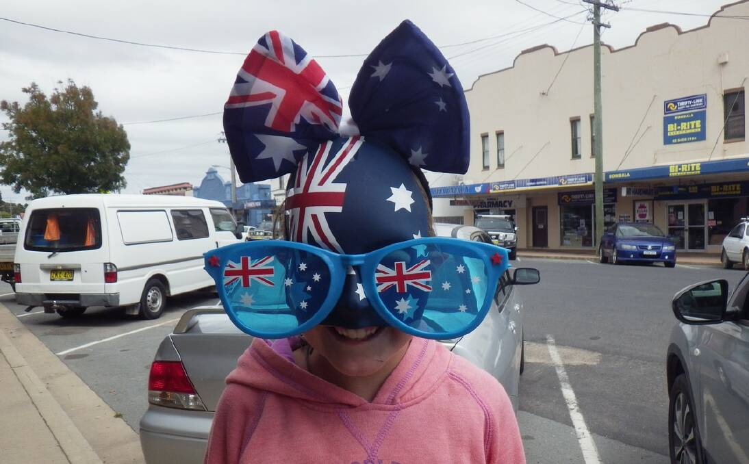 Bridie Hampshire got into the Australia Day spirit!