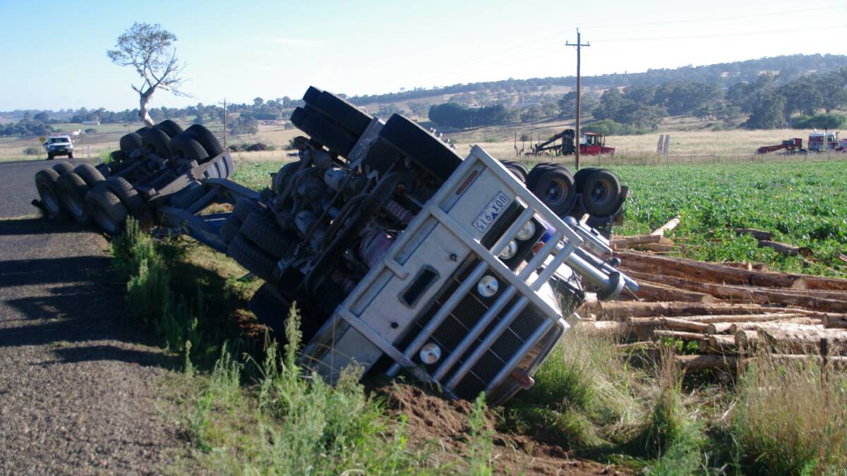 Fortunately the driver only suffered minor injuries in the accident.