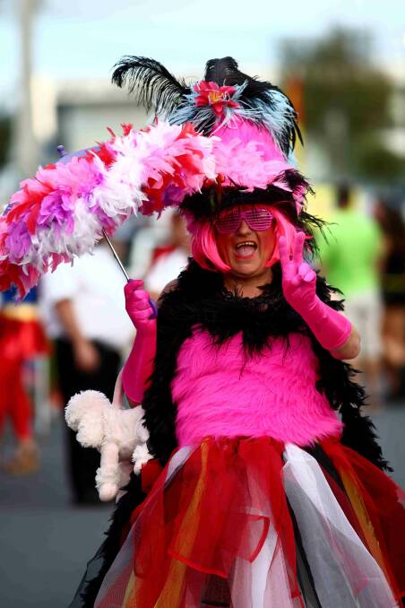 Participants take part in the Auckland Pride Parade along Ponsonby Road. Picture: Getty Images