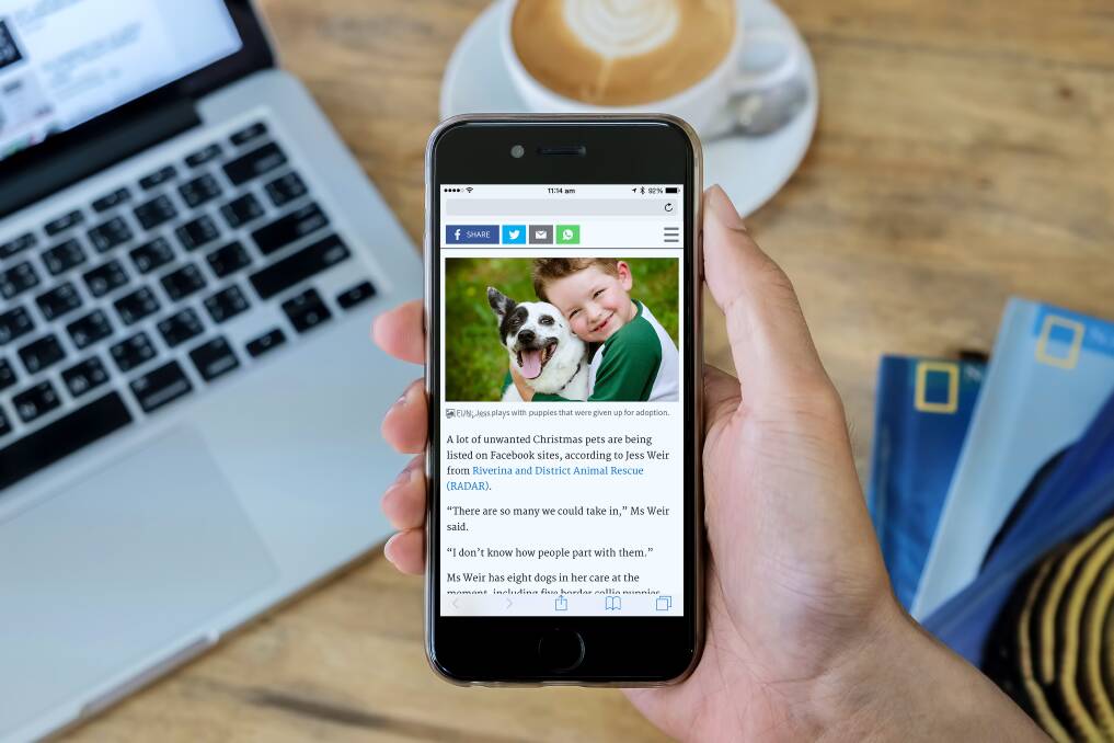 FRESH: Our new site is purpose-built to deliver a regular “feed” of your favourite local news, sport, community information and opinion to read on your mobile device.
