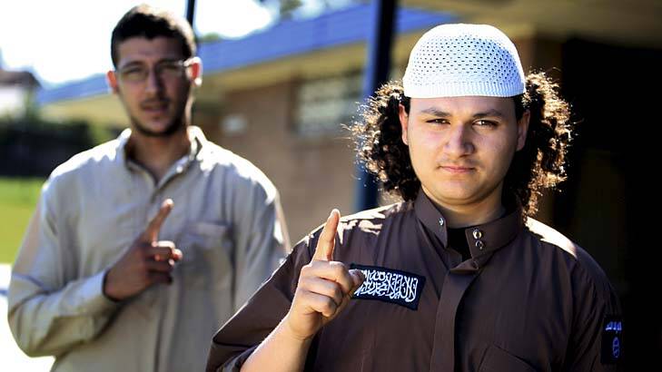 Posted lectures on Syria: Abu Bakr, right, who has been asked by ASIO to hand in his passport. Photo: James Alcock