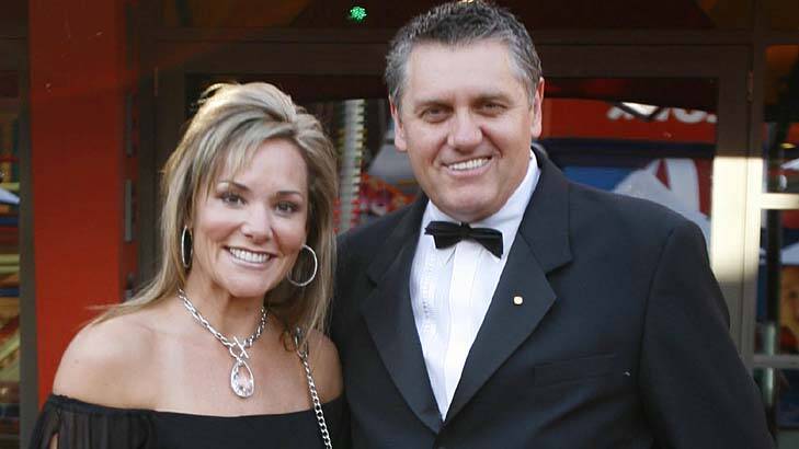 Ray Hadley with wife Suzanne. Photo: Grant Turner