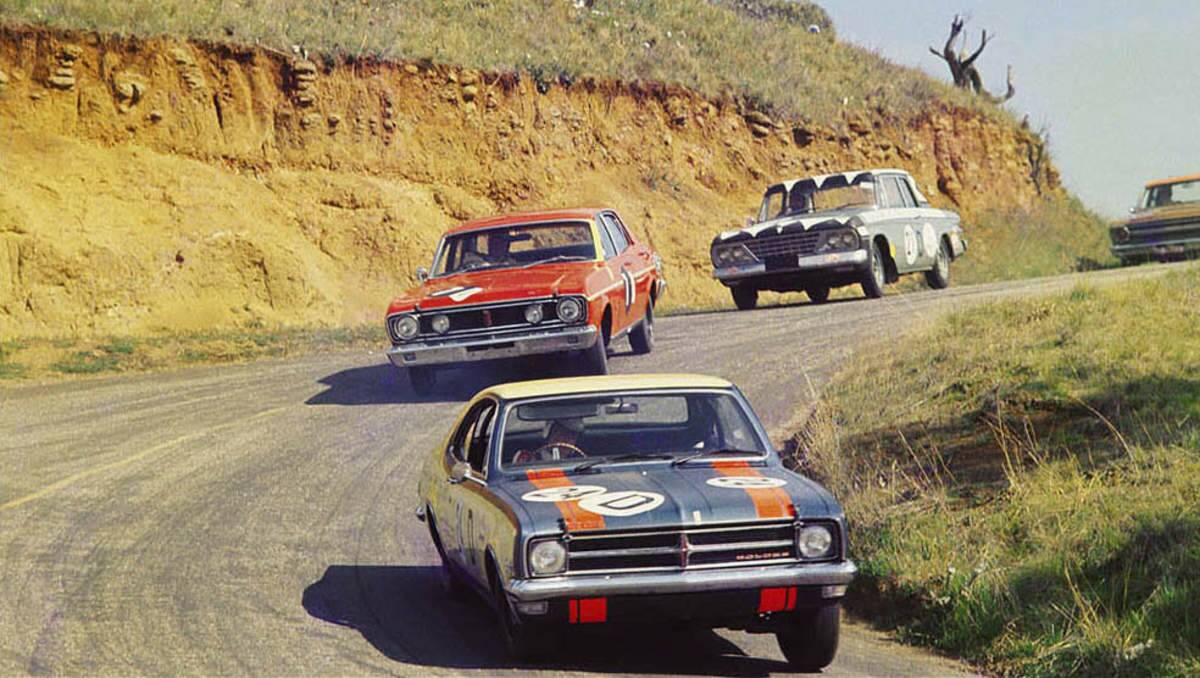 WINNER: And just to prove the point here's a Monaro leading the field into the Dipper at the 1968 Hardie Ferodo at Bathurst. The Monaro GTS 327 won the '68 race while its more powerful successor, the HT GTS 350 made it back-to-back Holden victories in 1969. 