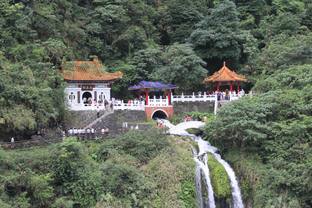 The Eternal Spring Shrine honoring the many lives lost during the construction of the nations-building road that connected Taiwan's east and west coasts. Picture: Eddie O'Reilly