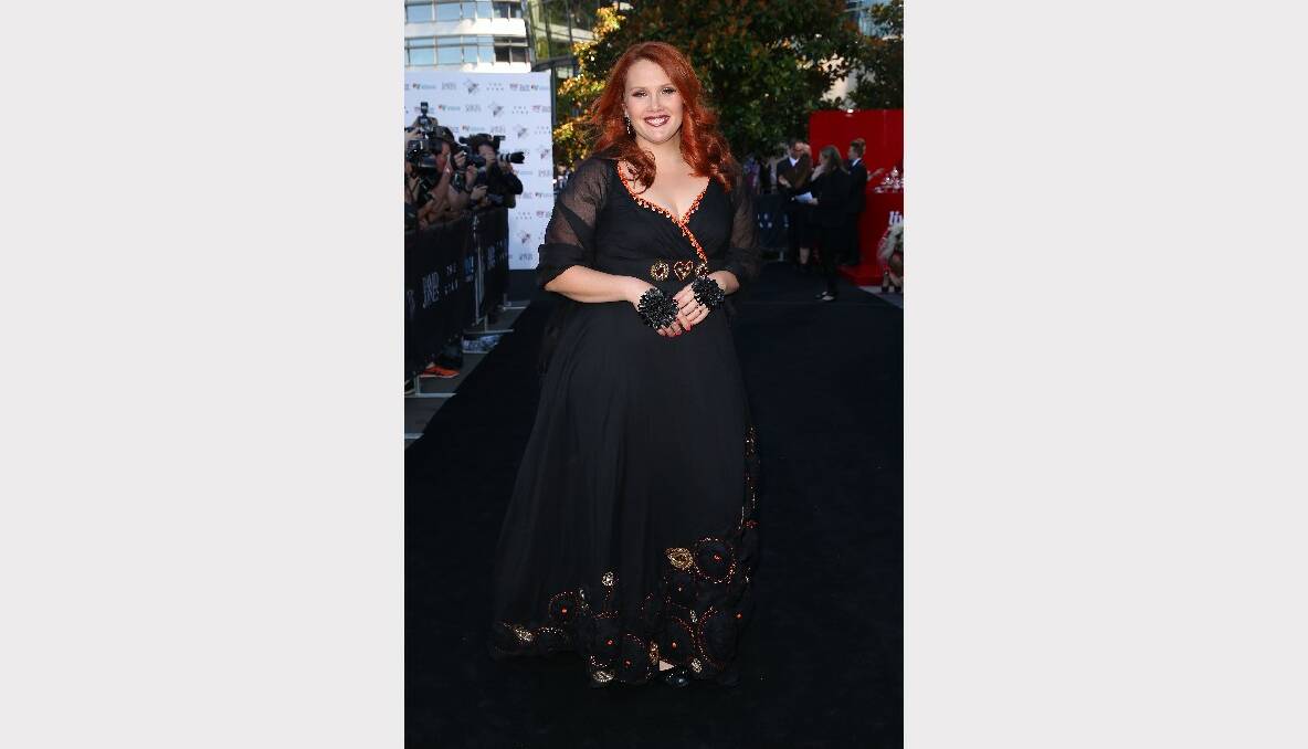 Clare Bowditch arrives at the 27th Annual ARIA Awards. Picture: GETTY IMAGES