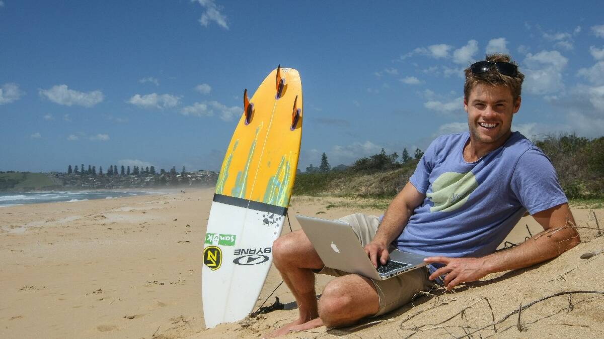 KIAMA: Gerringong surfer Dean Bowen logging into the Intense Surf Challenge.
