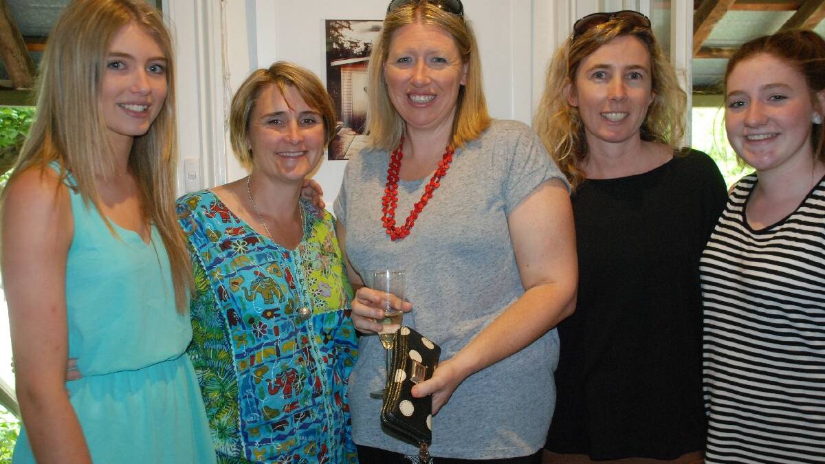 COOMA: Art enthusiasts Charlotte Thorn, Jacki Allen, Shannan Salvestro, Jude Little and Bella Salvestro gathered at Cooma’s Raglan Gallery for the opening of the LOOK photographic exhibition put on by three   friends – Kate Litchfield, Vanessa Dixon and Tania Ward.