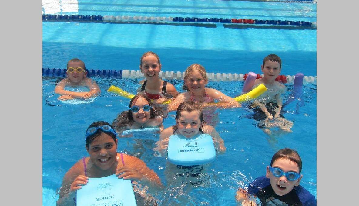 NAROOMA: Narooma Public School students Isaac, Emily, Danielle, Bryson, Lauren, Roxy, Gemma and Matthew had fun at Narooma Pool last week, improving their swimming at Friday sport.