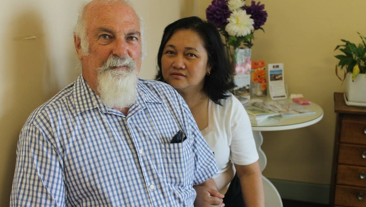 BEGA: Bob and Judy Russell of Bega lost family members in last month's   Philippine super typhoon Haiyan and have been fundraising to help the rebuilding   effort.