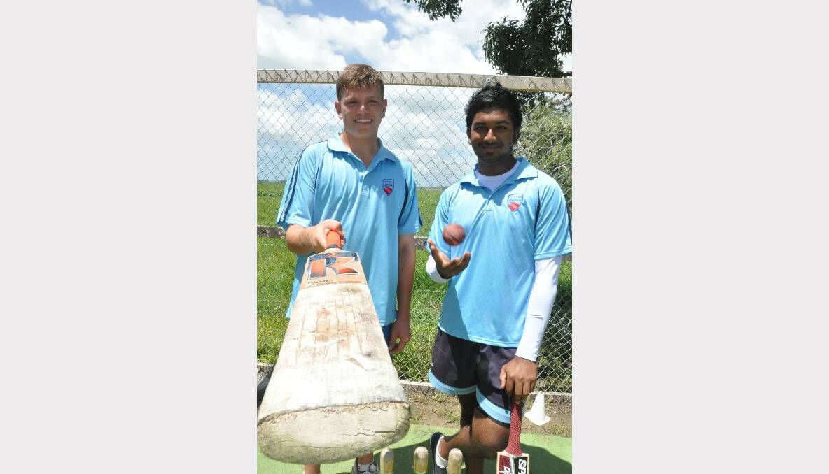 NOWRA: : Shoalhaven's Adam Ison and Goulburn's Chris Rajapakshe have a last minute nets session in Terara before they travel to Maitland next week to represent Southern Zone in the Bradman Cup.