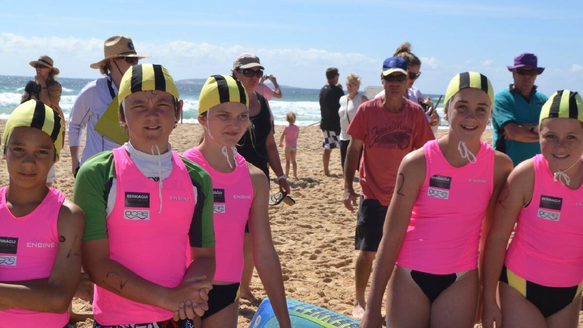 NAROOMA: Nippers from the Bermagui   Surf Life Saving Club competing at the   first Far South Coast branch Nippers   Carnival of the season held at Narooma   on Sunday included Owen Burgess,   Harley Mccue, Jorja Moore, Megan   Rutherford and Katlyn Scott.