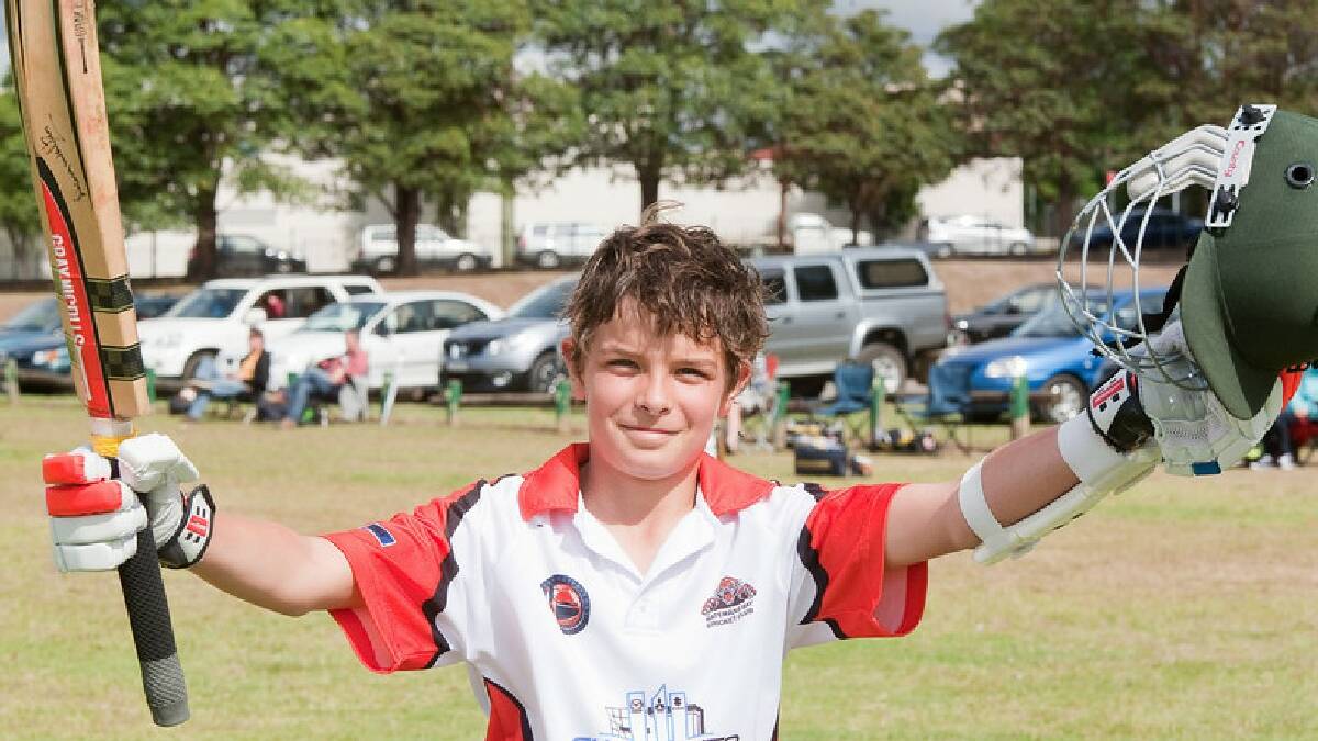 BATEMANS BAY: McKensie Clack celebrates hitting the Bay Tigers under 12s first six. The Tigers are sitting at the top of the table and it's taken a real team effort to stay there as they accounted for Berry Shoalhaven Heads last weekend.