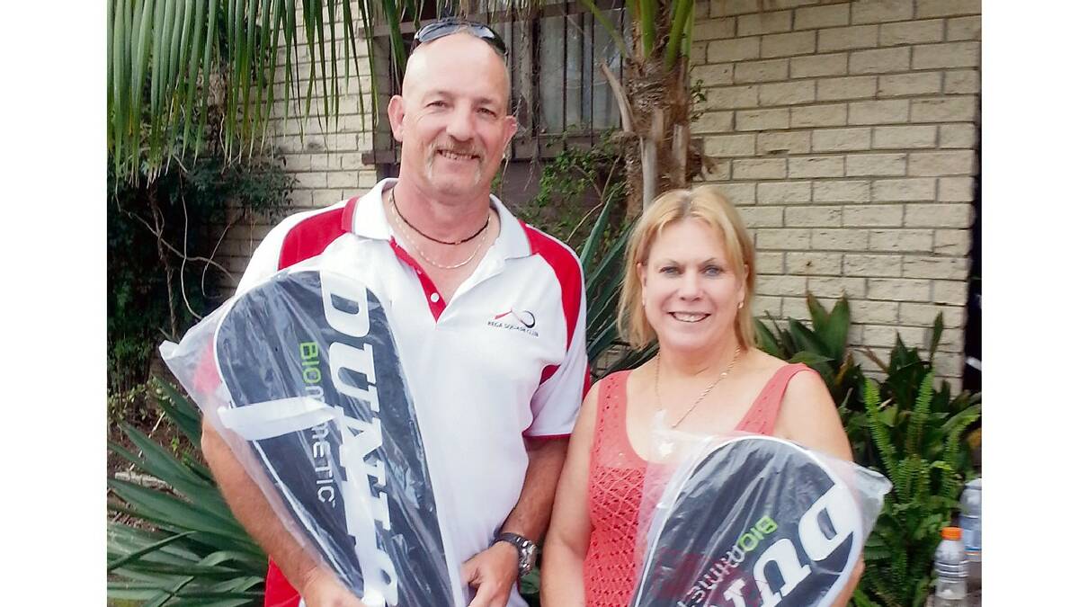 BEGA: Local competitors who picked up a win at the Illawarra Masters are Baden  Edwards and Janelle Lucas. 