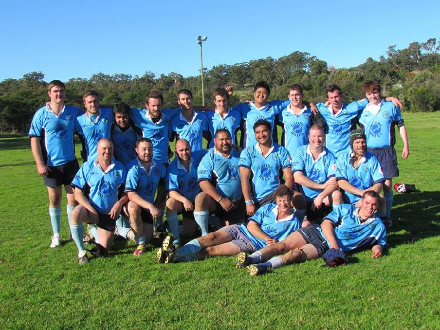  Some of the 2013 Bombala Bluetongues, Rhys Crouch, Andrew Guthrie, Andrew Rutherford, John Guthrie, Digby Walcott, Hugh Stephen, Jessie Rey Abinal, Dylan Walker, Andrew Anderson, Adam Hayley-Perkins, (middle) Andrew Boreham,  Terence Tighe, Chris Thornton, Vin Papalii, Sio Papalii, Kincaid Lunn, Craig Thornton, (front) Ross Page and Angus Litchfield. (Absent: Shayne and Slade Newton, Ben Mooney, Harry Parsons and Phil Lucas). 