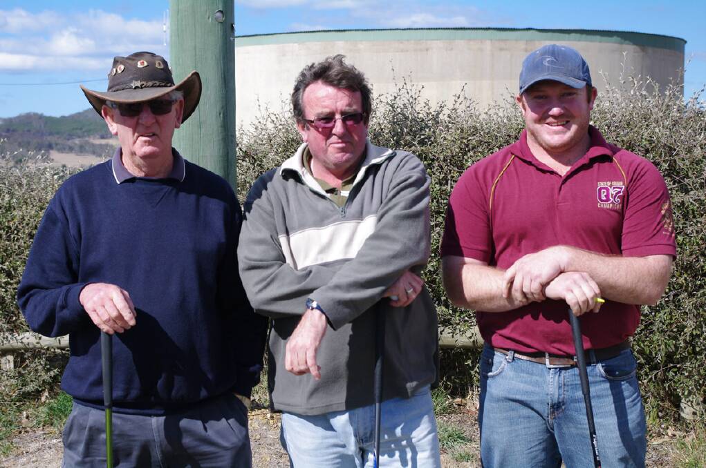 Philip McIntosh, Carey Elton and Clay Stewart competed in the Bombala Club Championships over the past two weekends, with Clay again being named Club Champion with a total of 232. 
