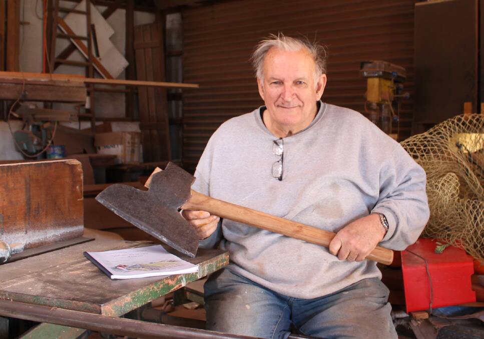 CHIP OFF THE BLOCK: Robert Whiter, of Eden, will launch his book on the history of the sleeper cutting industry, on Saturday. Picture: Liz Tickner