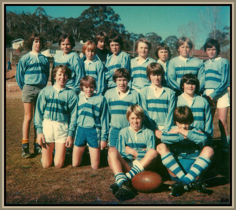 GOLDEN OLDIE: Do you recognise any of the schoolboy footy players in this Bombala photo from possibly the late 1970s-early 1980s?
