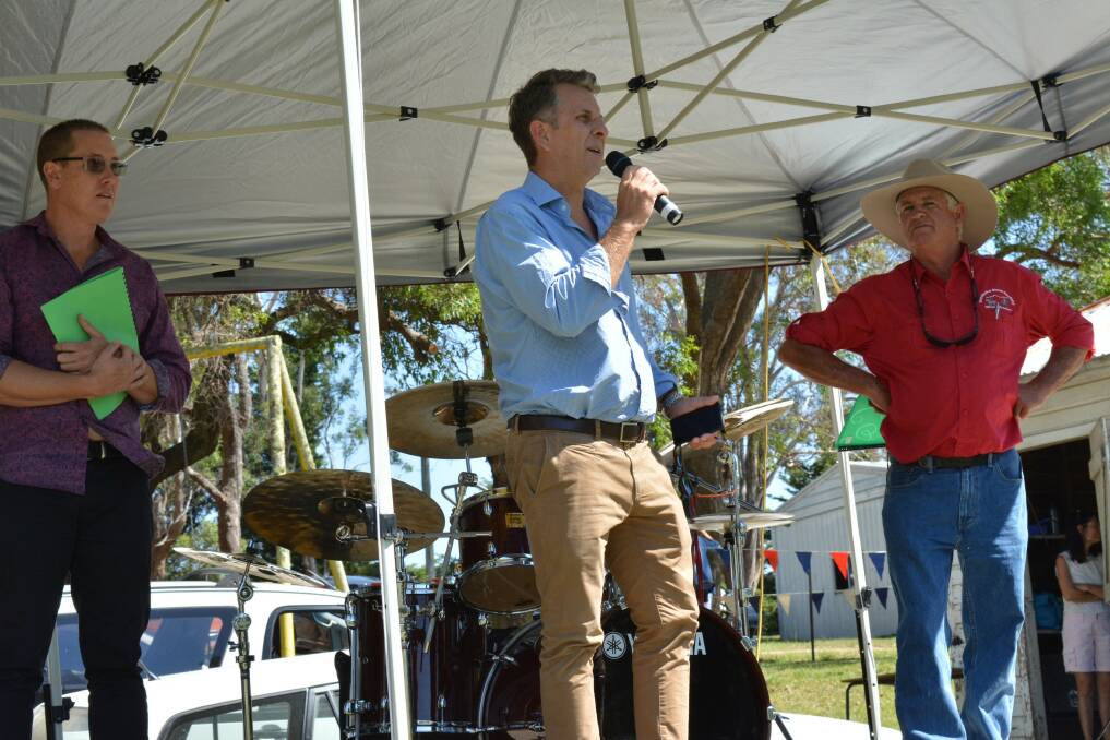 COUNTRY MEMBER: Bega MP Andrew Constance welcomes the community to the 2018 Bemboka Show on Sunday, March 11.