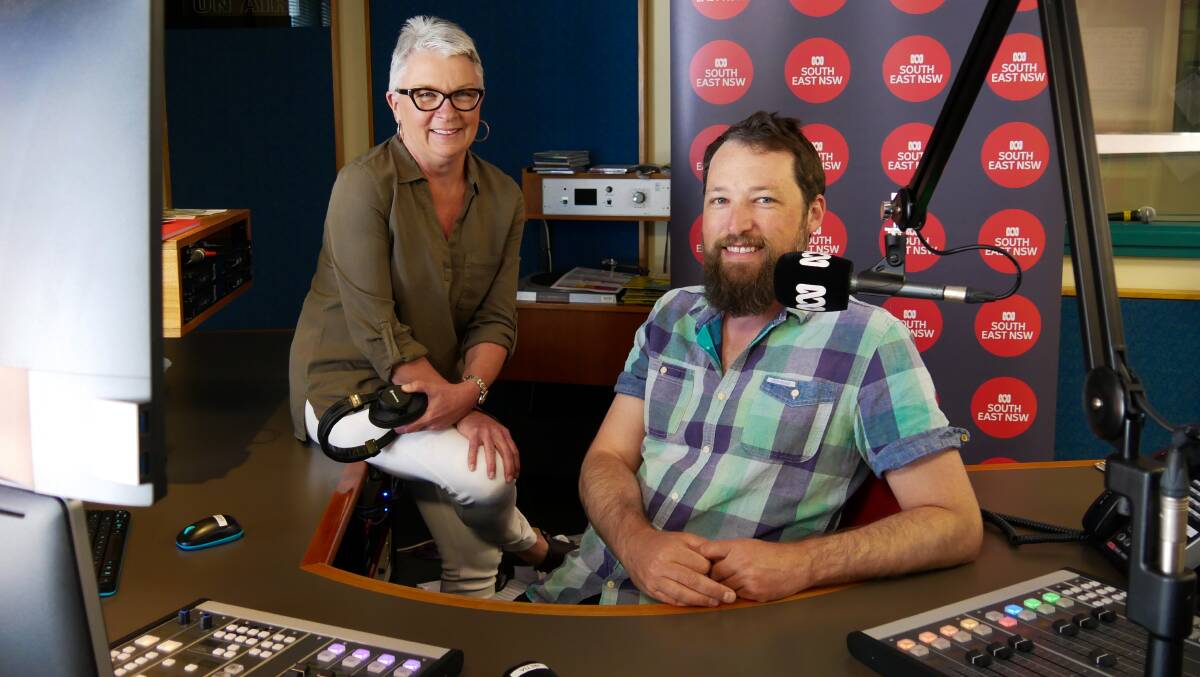 REGIONAL FOCUS: PM presenter Linda Mottram and Simon Lauder in the ABC South East studio. Photos: Supplied