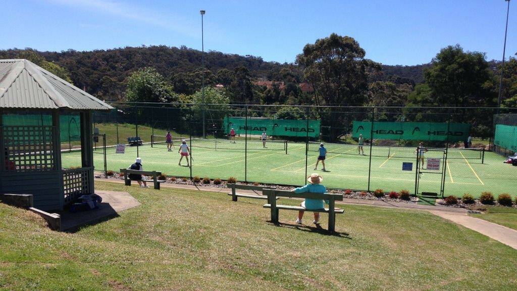Merimbula Tennis Club hosts a seniors tennis tournament this week.