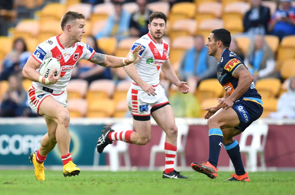 Euan Aitken is determined to end his Dragons career on a high note. Photo: NRL Imagery
