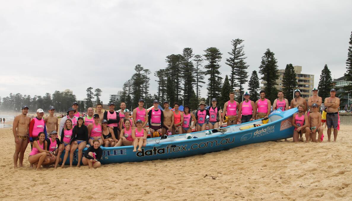 TEAM: Three Broulee crews representing the Far South Coast Branch alongside drafted Sydney crews at the Interbranch Championships on Sunday. Picture: Sue Hunt. 