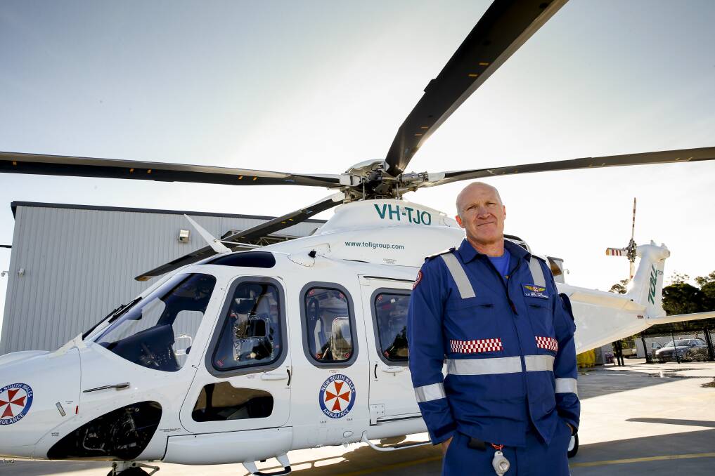 Critical care paramedic of 25 years Matt Gane is excited to start in his role working on a helicopter. Picture: Anna Warr