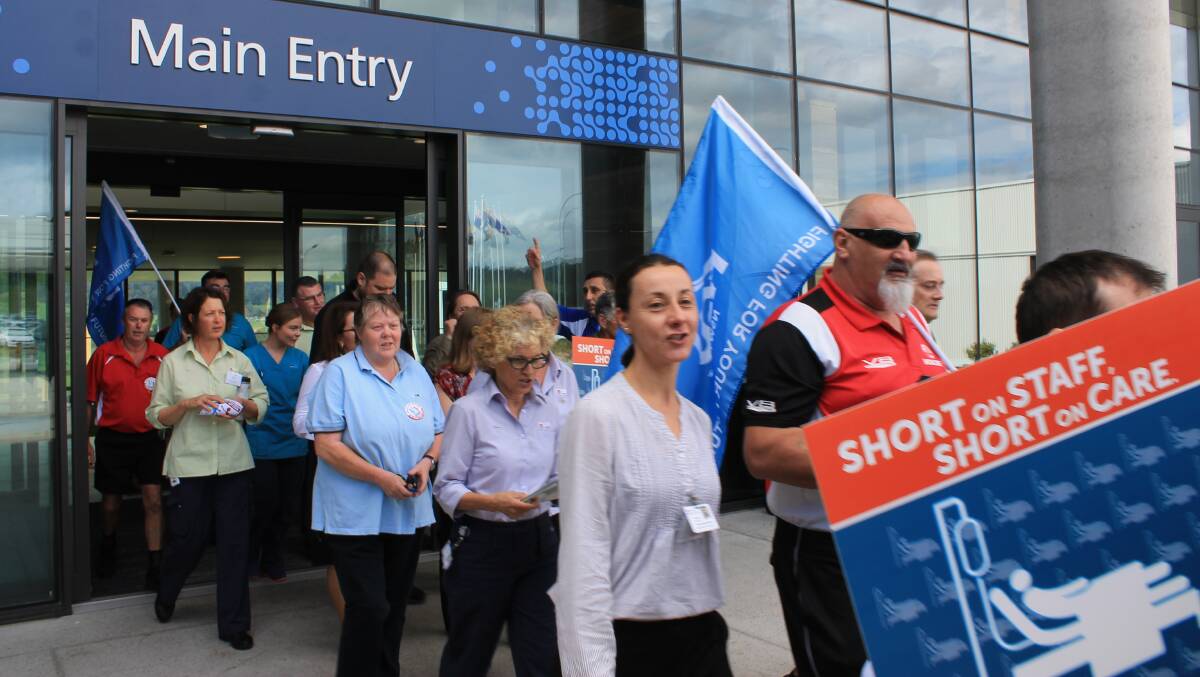 Workers at the South East Regional Hospital walked off the job on September 14. Picture: Albert McKnight