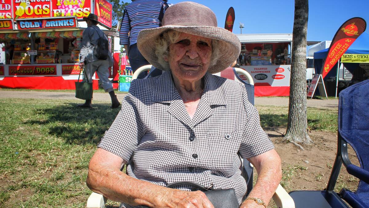 Ninety-four-year-old Peg Norris has been going to local shows for over 80 years. Picture: Alasdair McDonald