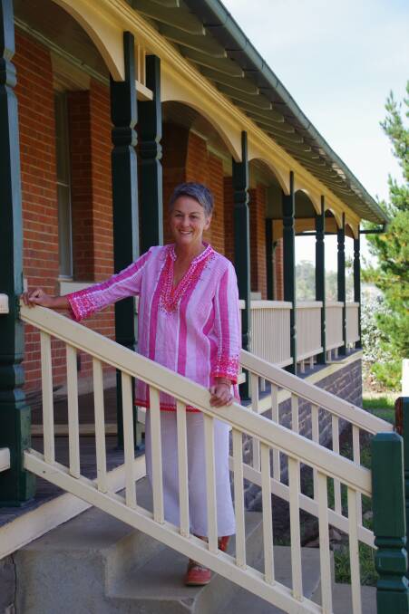Snowy Monaro Regional councillor Sue Haslingden outside the old Bombala Infants School Building that is currently undergoing maintenance and repairs and expected to be up and running as an arts centre soon.