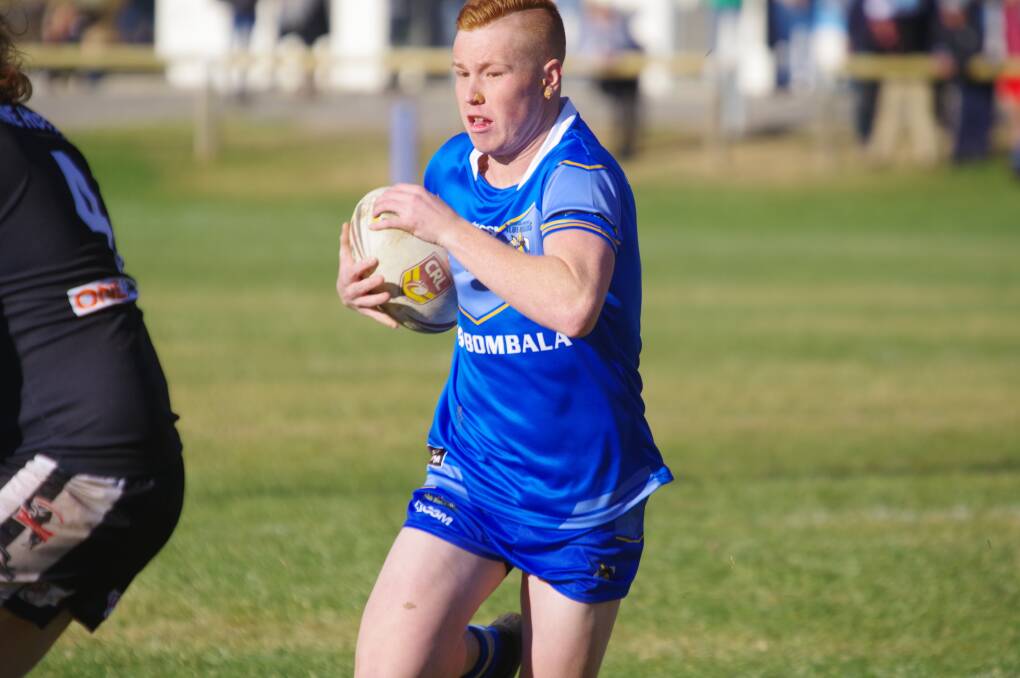 Bombala Blue Heeler first grade player Tyler Jones was one of the try-scorers during Sunday's first grade winning game against the Cooma Stallions.
